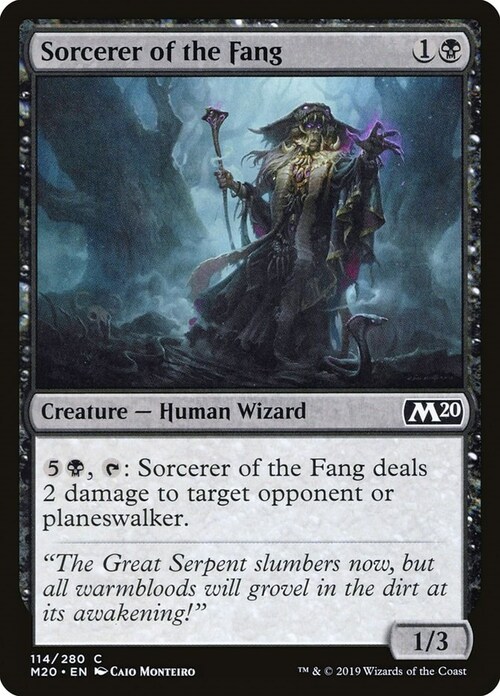 Sorcerer of the Fang Card Front