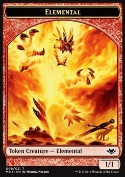 Elemental // Serra the Benevolent Emblem Card Front