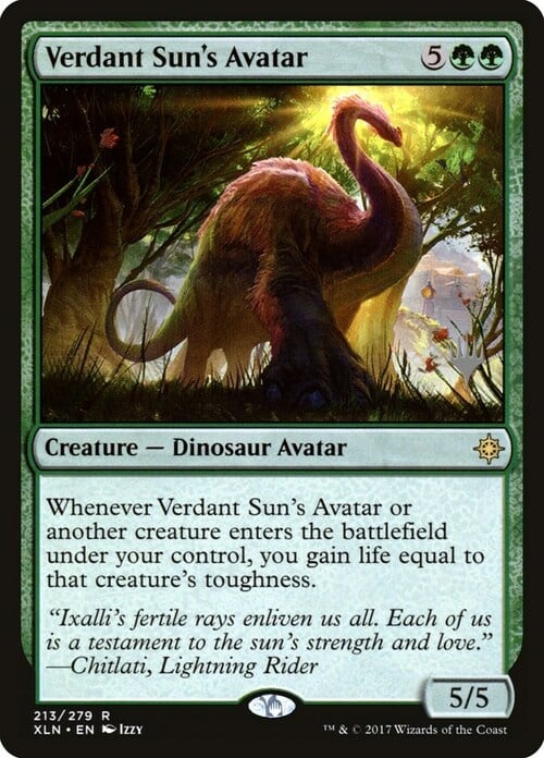 Avatar del Sole Verdeggiante Card Front