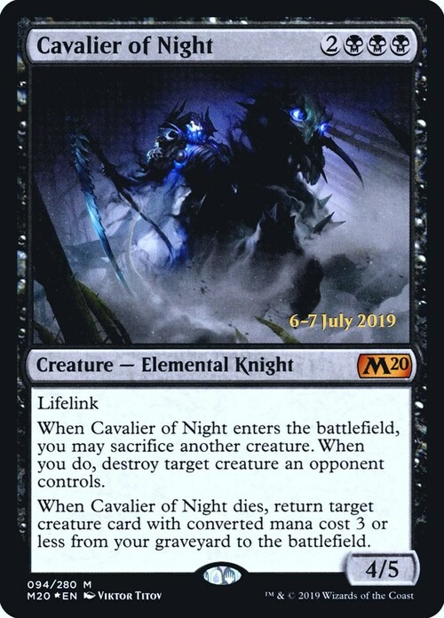 Cavalier of Night Card Front