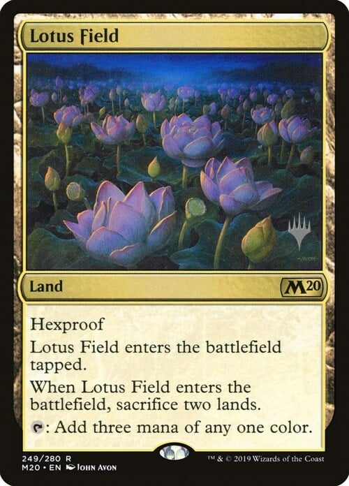 Lotus Field Card Front