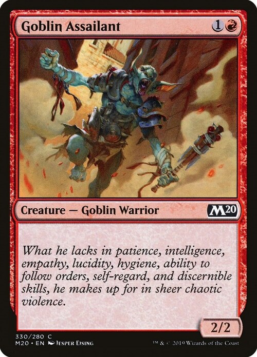 Goblin Aggressore Card Front