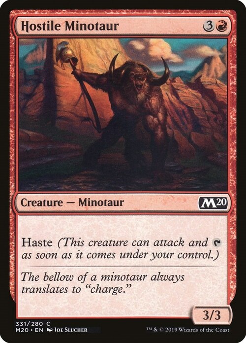 Minotauro Ostile Card Front