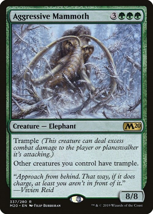 Mammut Aggressivo Card Front