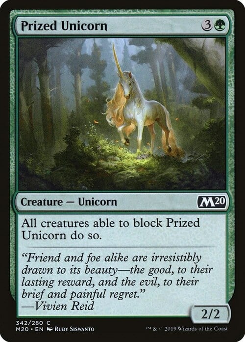 Unicorno Stimato Card Front