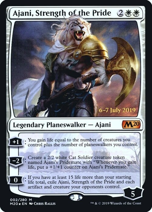 Ajani, Strength of the Pride Card Front