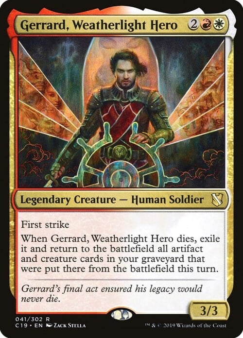 Gerrard, Weatherlight Hero Card Front