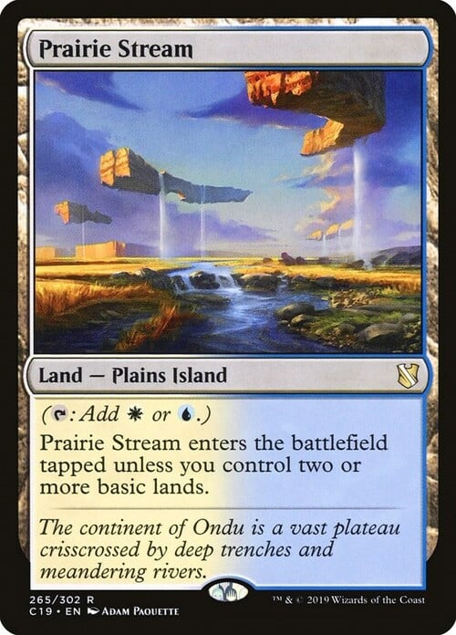 Prairie Stream Card Front