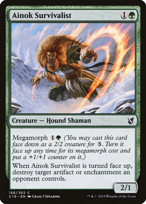 Ainok Survivalist Card Front