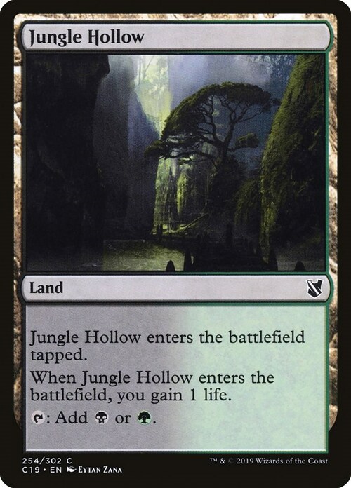 Jungle Hollow Card Front