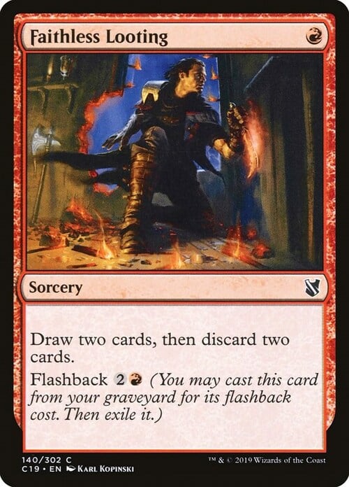 Faithless Looting Card Front