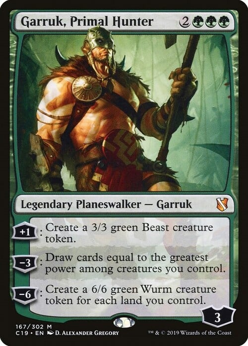 Garruk, Cacciatore Primitivo Card Front