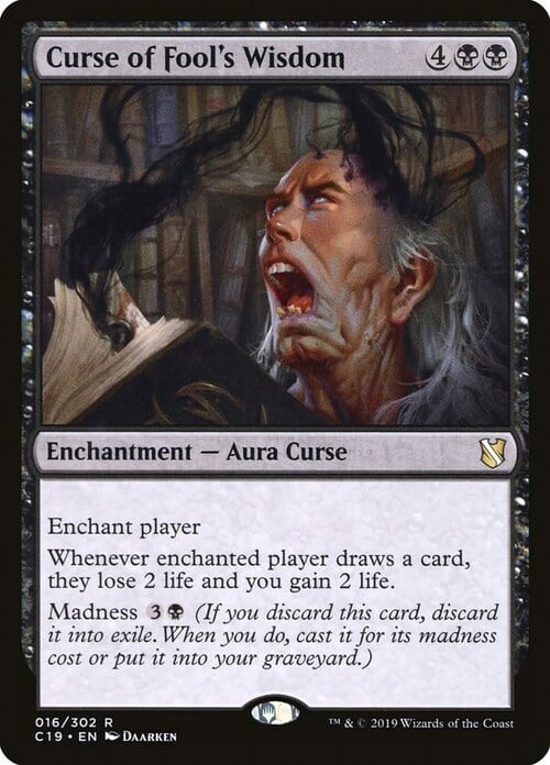 Curse of Fool's Wisdom Card Front