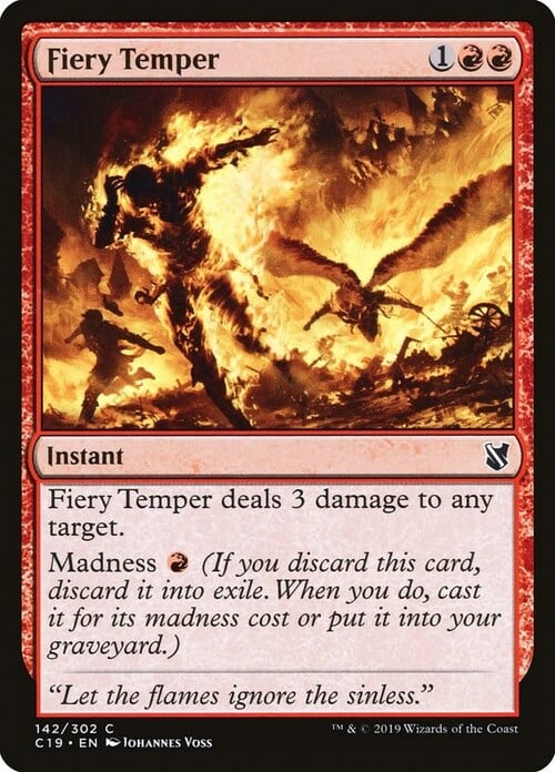 Fiery Temper Card Front