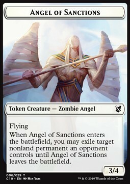 Angel of Sanctions // Horror Card Front