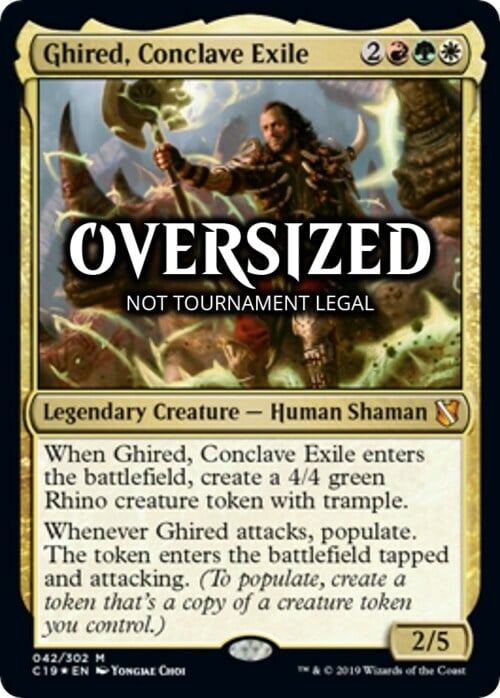 Ghired, Esule del Conclave Card Front