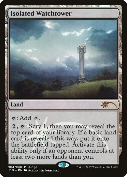 Isolated Watchtower Card Front