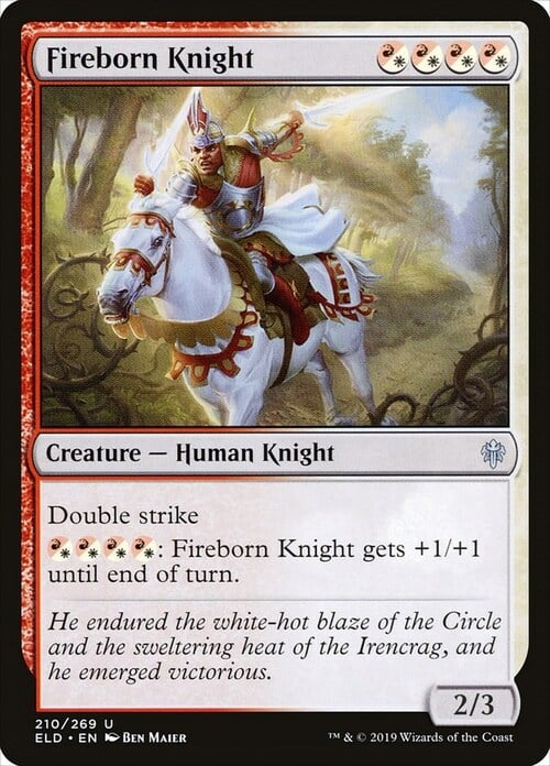 Fireborn Knight Card Front