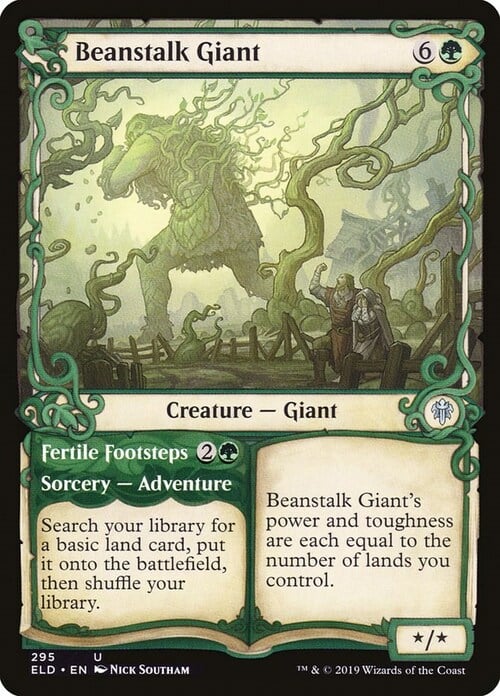 Beanstalk Giant // Fertile Footsteps Card Front