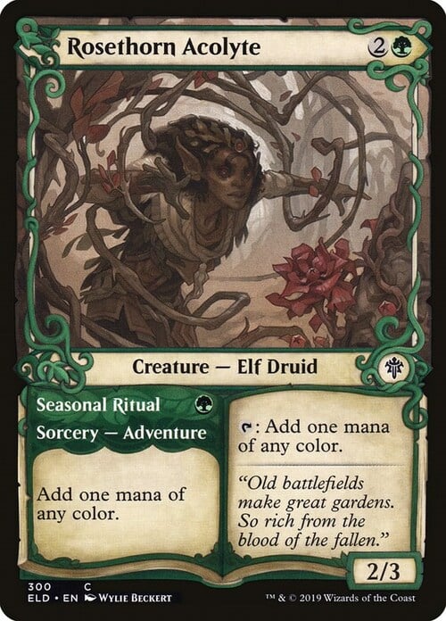 Rosethorn Acolyte // Seasonal Ritual Card Front