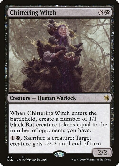 Chittering Witch Card Front