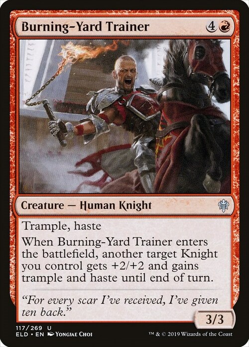 Burning-Yard Trainer Card Front