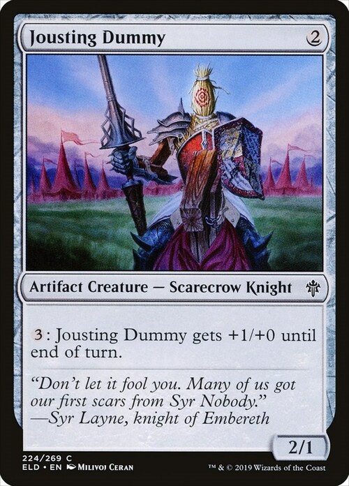 Jousting Dummy Card Front