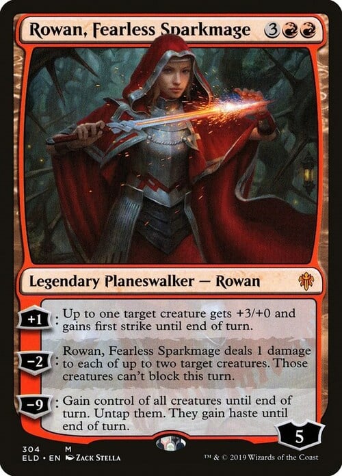 Rowan, Fearless Sparkmage Card Front