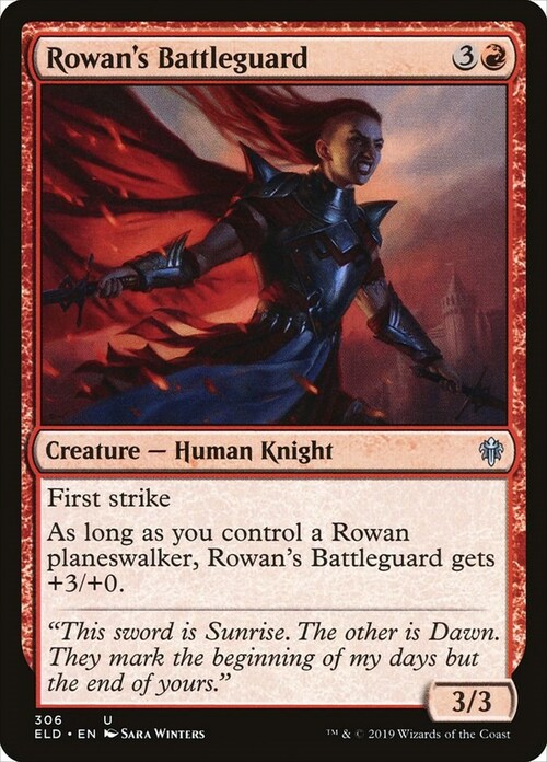 Rowan's Battleguard Card Front