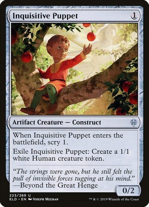 Inquisitive Puppet Card Front