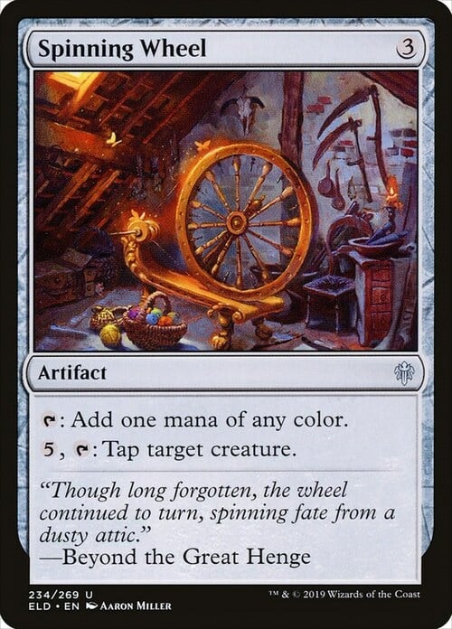 Spinning Wheel Card Front