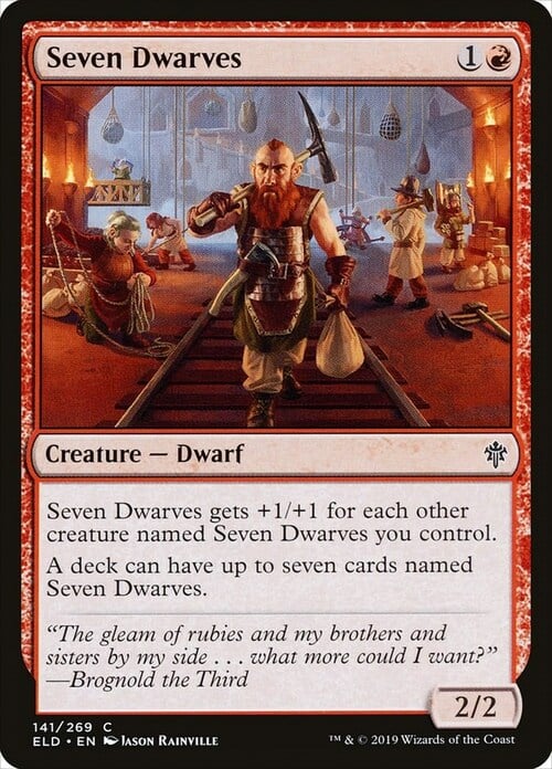 Seven Dwarves Card Front