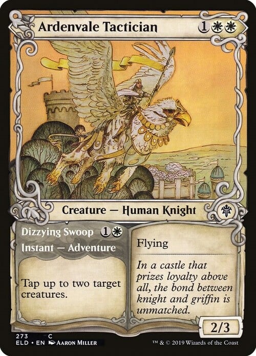 Ardenvale Tactician // Dizzying Swoop Card Front