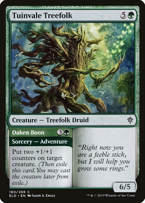 Tuinvale Treefolk // Oaken Boon Card Front