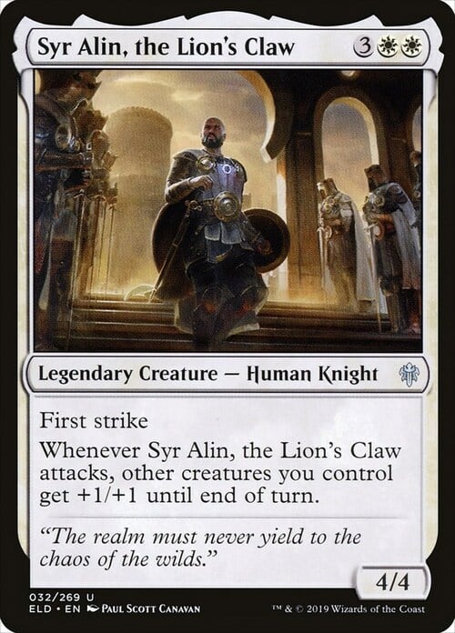 Syr Alin, la Garra del León Frente