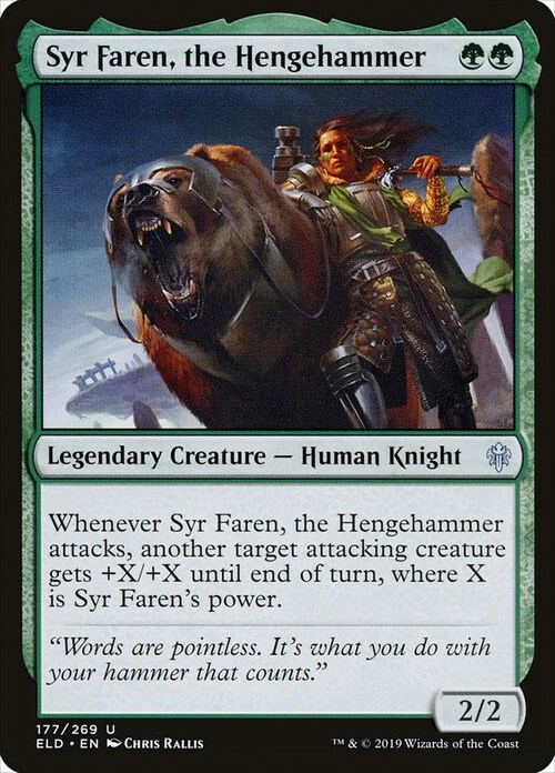 Syr Faren, the Hengehammer Card Front