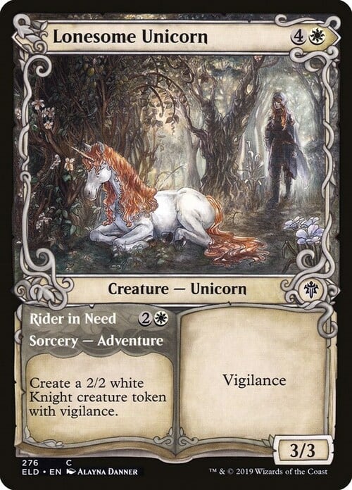 Lonesome Unicorn // Rider in Need Card Front