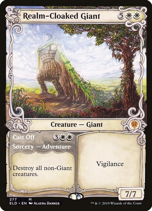 Realm-Cloaked Giant // Cast Off Card Front