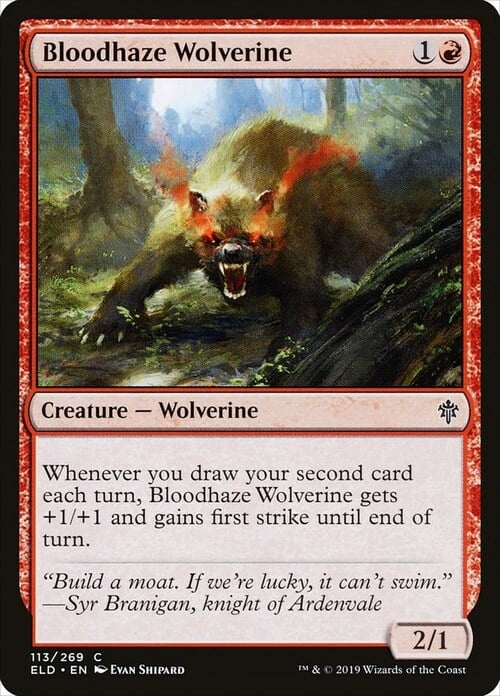 Bloodhaze Wolverine Card Front