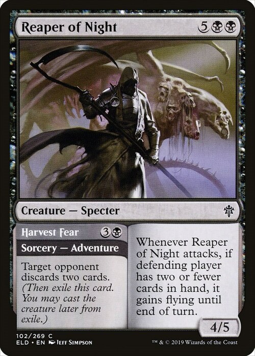 Reaper of Night // Harvest Fear Card Front