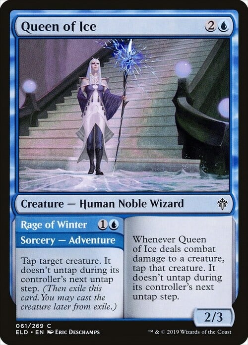 Queen of Ice // Rage of Winter Card Front