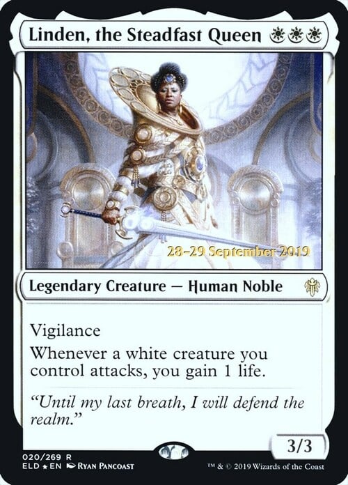 Linden, the Steadfast Queen Card Front