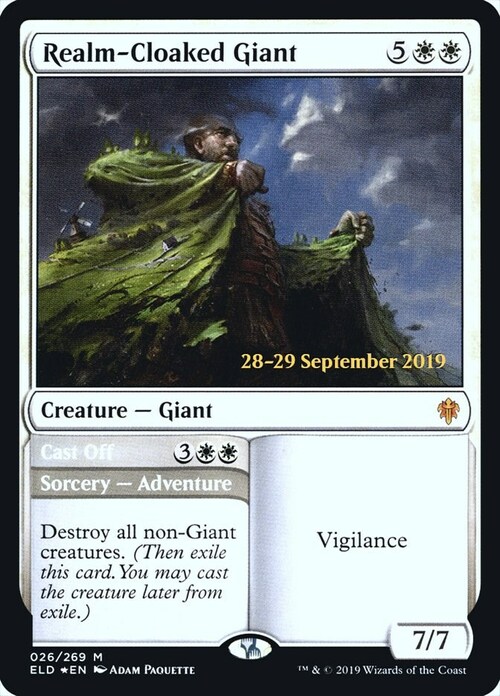 Realm-Cloaked Giant // Cast Off Card Front