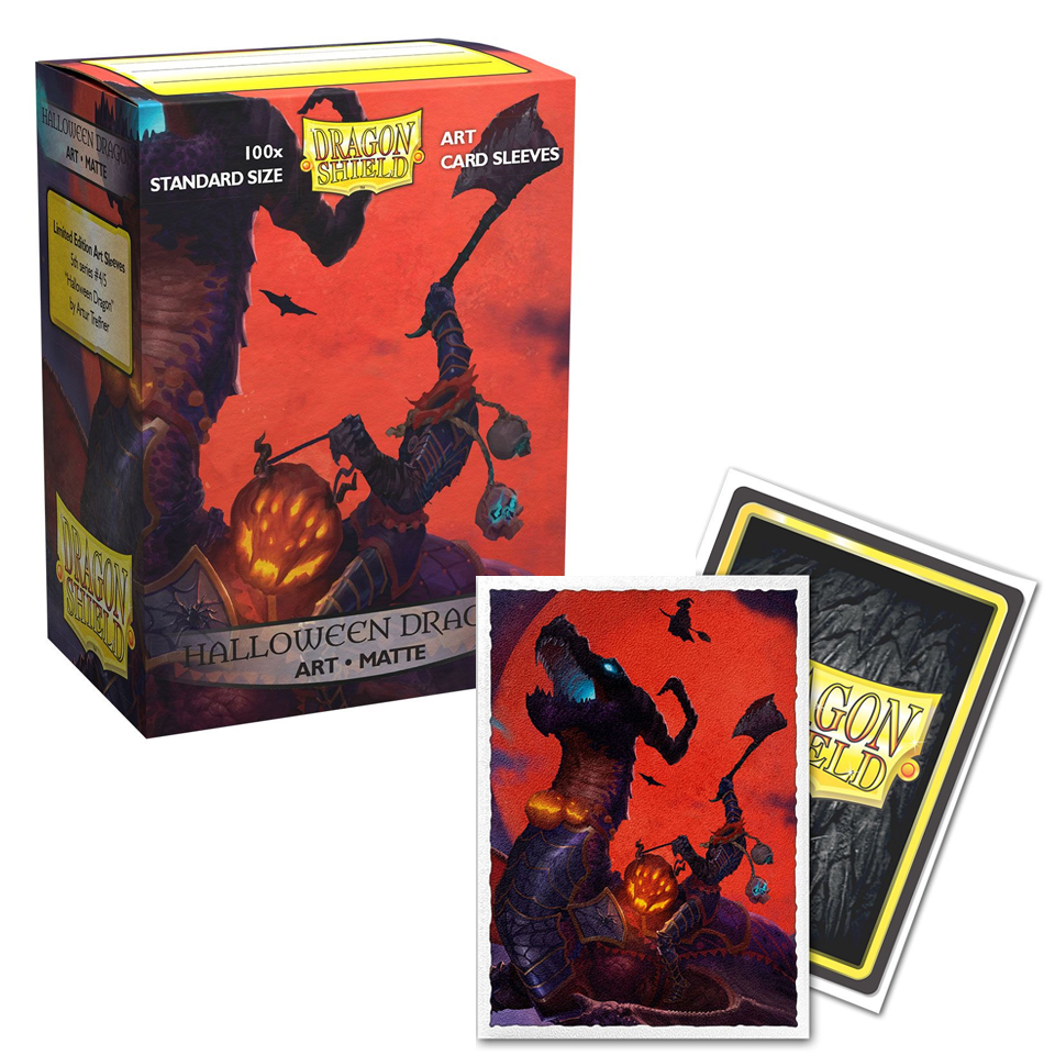 100 Dragon Shield Sleeves - Halloween Dragon