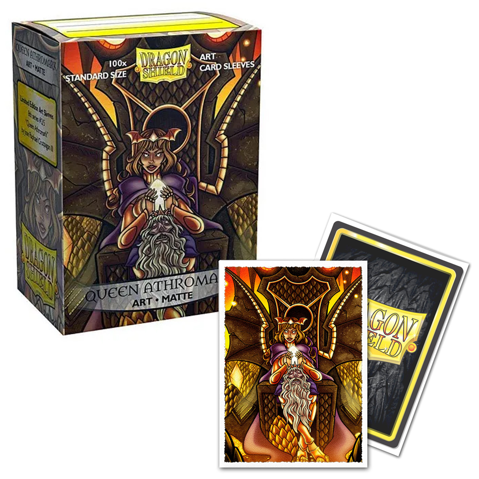 100 Dragon Shield Sleeves - Matte Queen Athromark