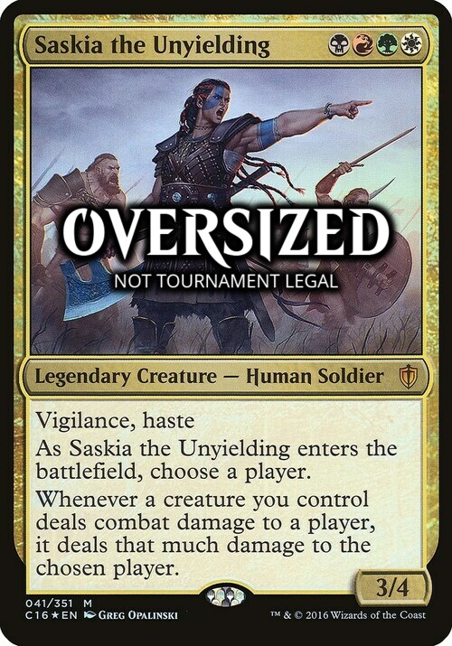 Saskia l'Implacabile Card Front