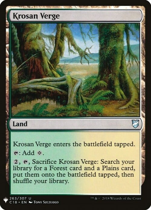 Krosan Verge Card Front