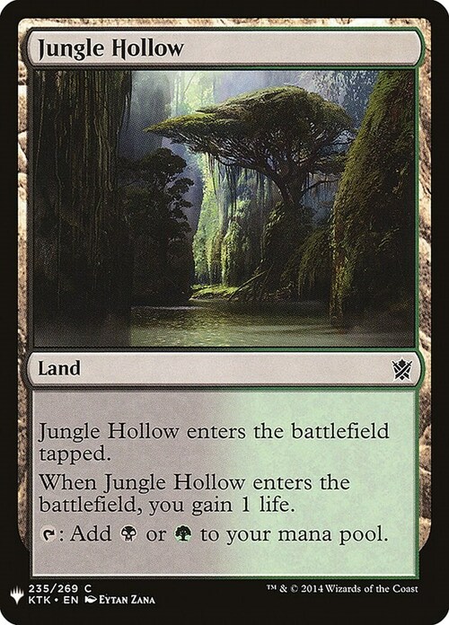 Jungle Hollow Card Front