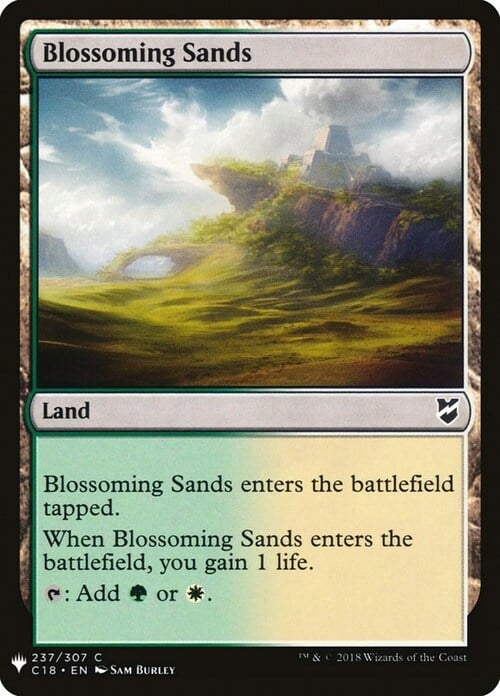 Blossoming Sands Card Front