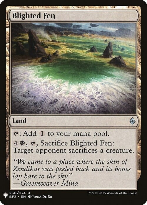 Blighted Fen Card Front